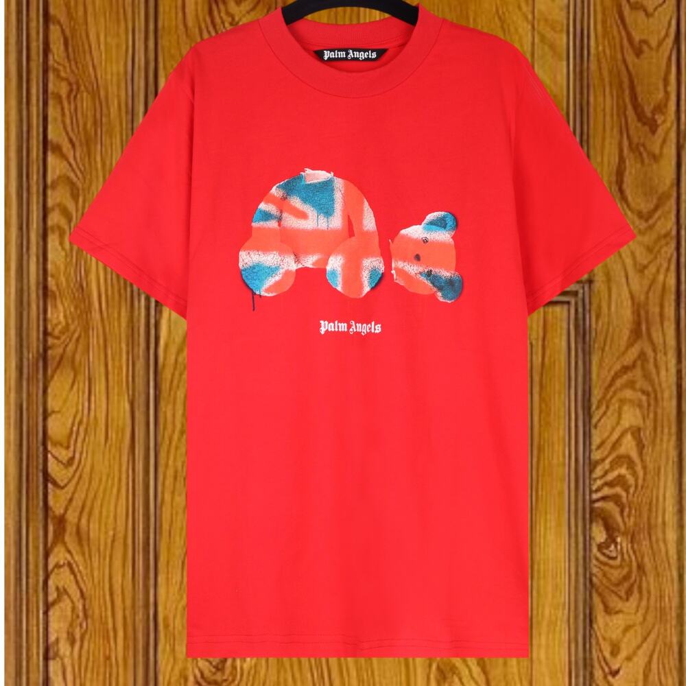 Palm Angels Men's Short Sleeve T-Shirt Red